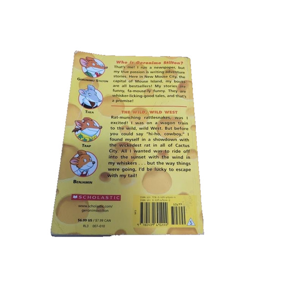 Geronimo Stilton: The Wild Wild West by Scholastic Paperback Kids Chapter Book - Picture 5 of 6